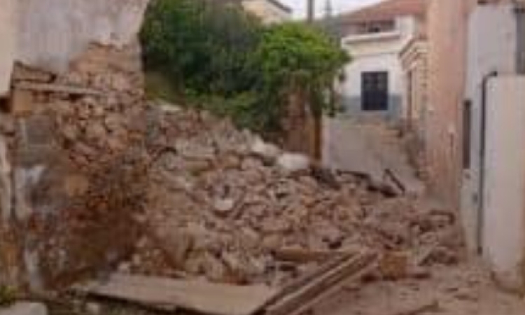 Κατάρρευση ετοιμόρροπου κτηρίου στο Κρανίδι